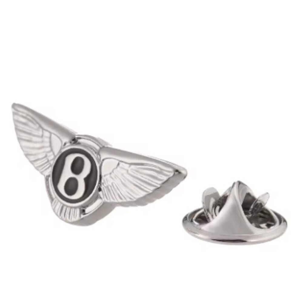 Bentley Brooch Logo Metal Bentley Logo Brooche Silver Color Pin